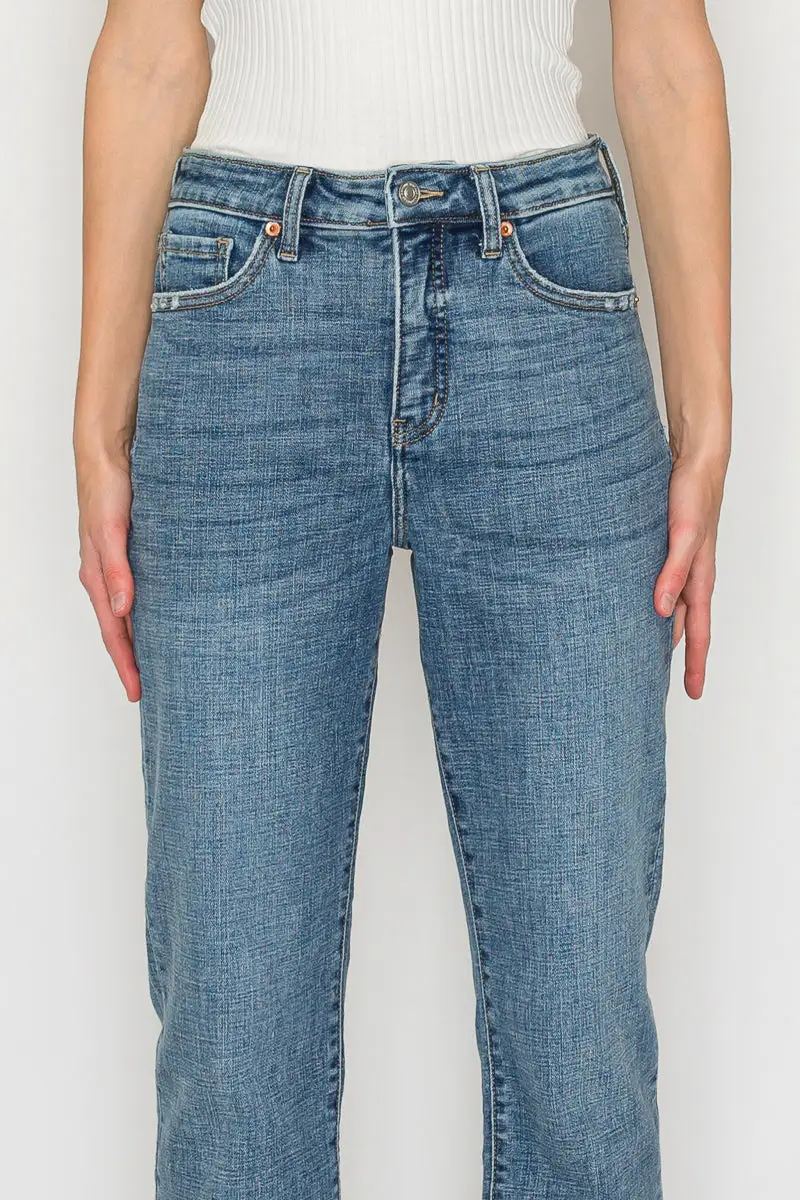 Active High Rise Straight Leg Relaxed Denim Jeans