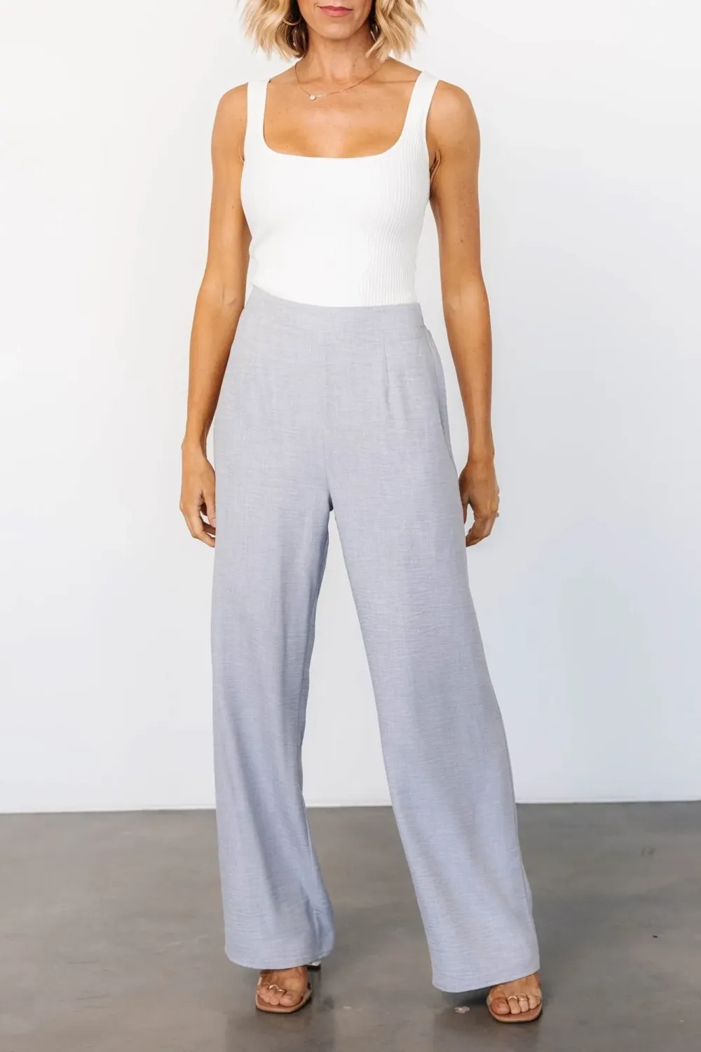 Soft And Comfortable Breathable  Blue Gray Pants