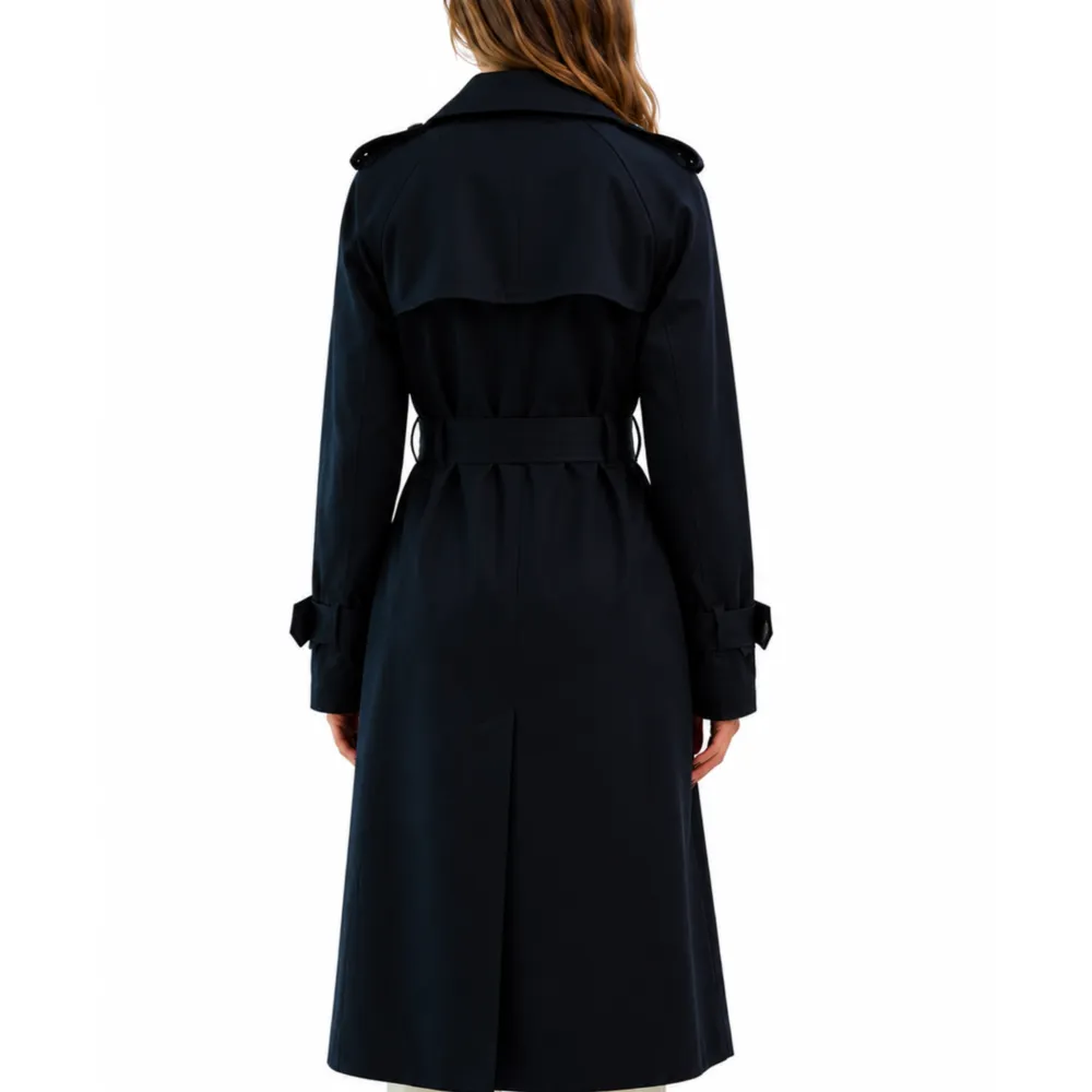 Double Breasted Cotton Overcoat