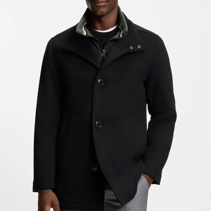 Classic Wool-Blend Cashmere-Blend Men's Coat