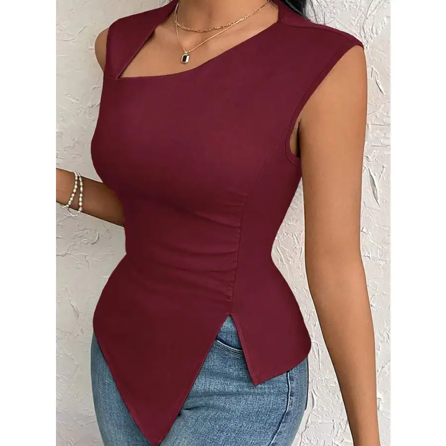 Slit Asymmetrical Tank Top