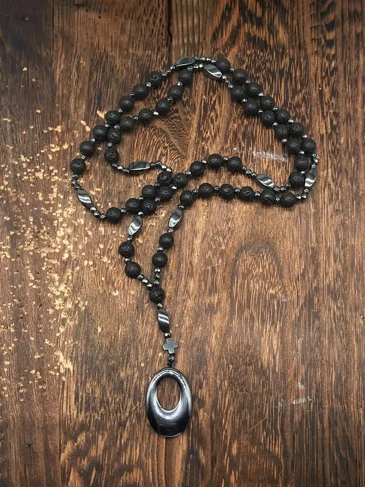 Natural Stone Pendant Necklace