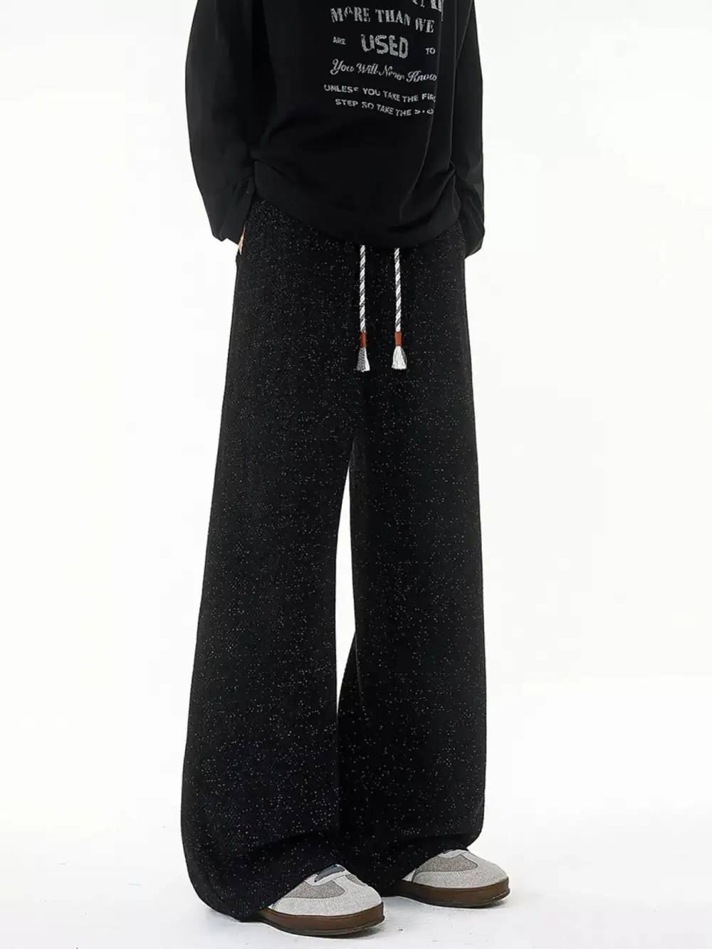 Men's Plus Size Relaxed Fit Textured Knit Pants