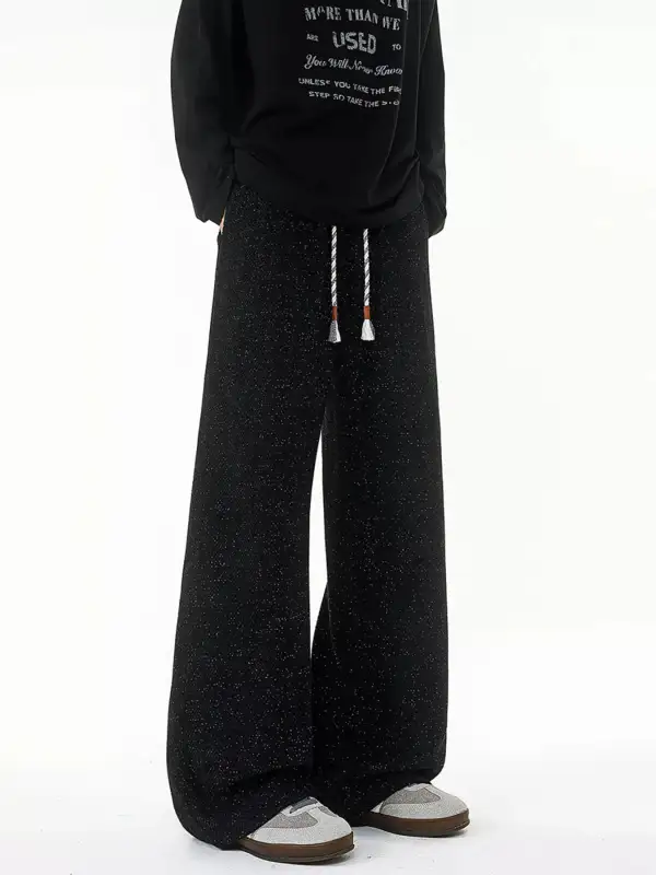 Men's Plus Size Relaxed Fit Textured Knit Pants