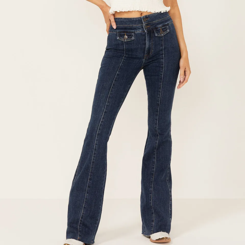 Refined High Rise Bootcut Stretch Denim Jeans