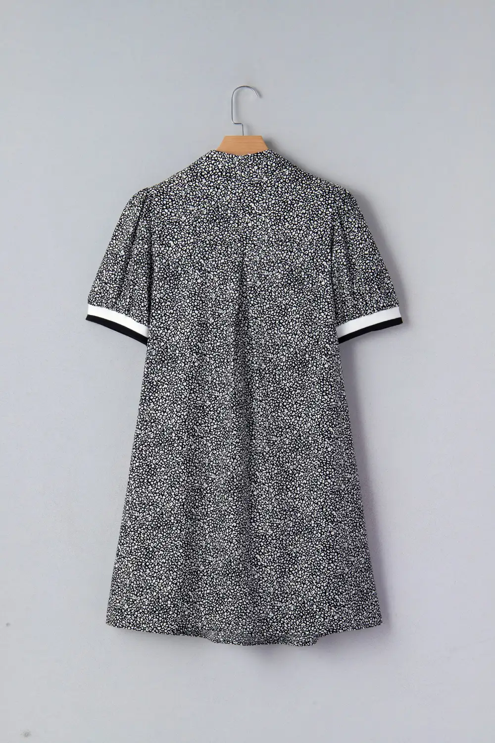 Striped Animal Print Pocketed Dress Casual