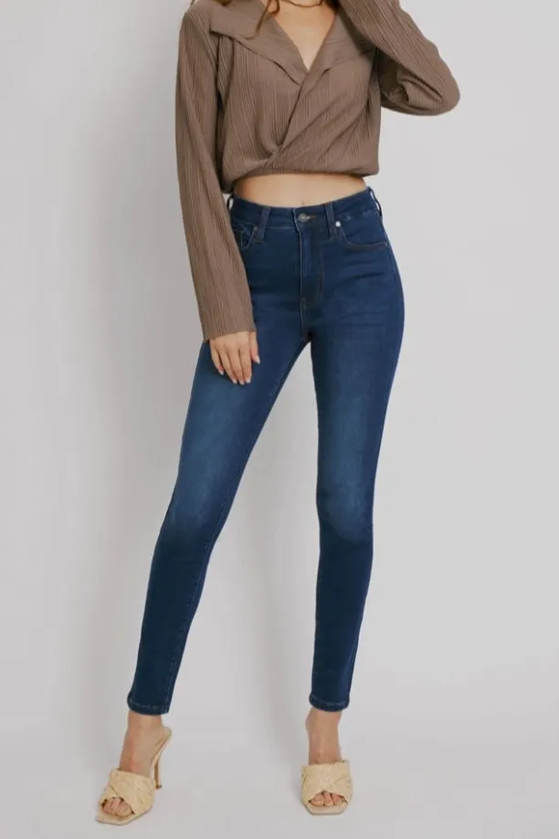 Dark Wash High Waist Skinny Jeans