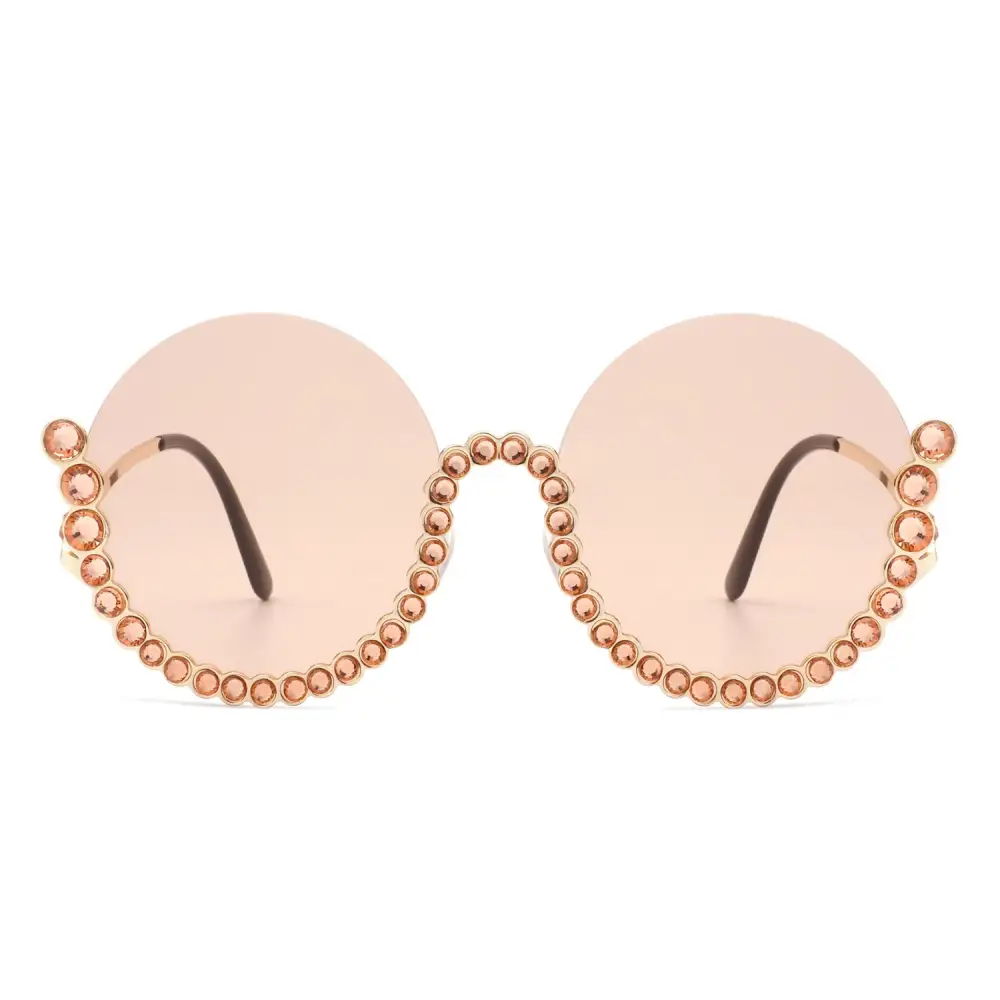 Layered Round Frame Sunglasses