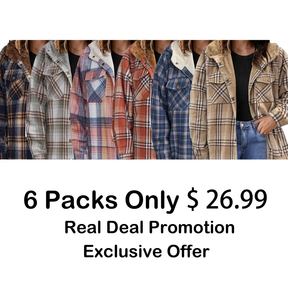Plus Size Women Flannel Plaid Shacket Jacket Cozy Warmth, Effortless Style – Made for Every Body