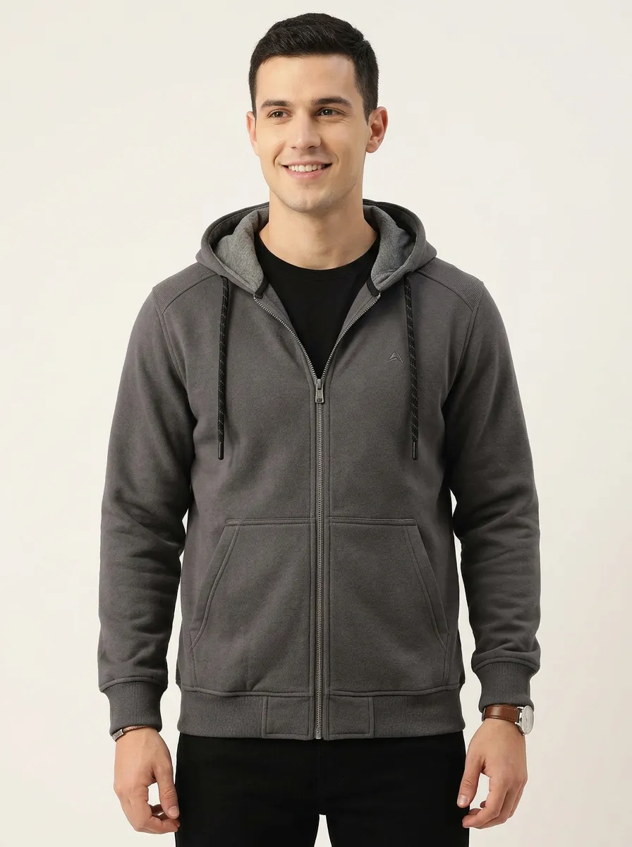 Athletic Embroidered Zip-Up Training Look Men's Sport Jacket
