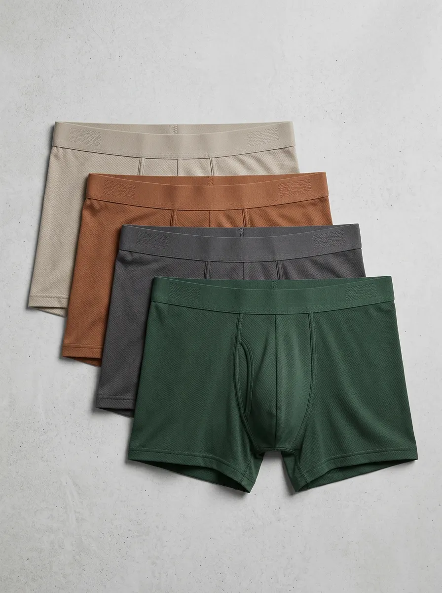 Versatile Daily Wear Men' Four Pack Boxer Briefs