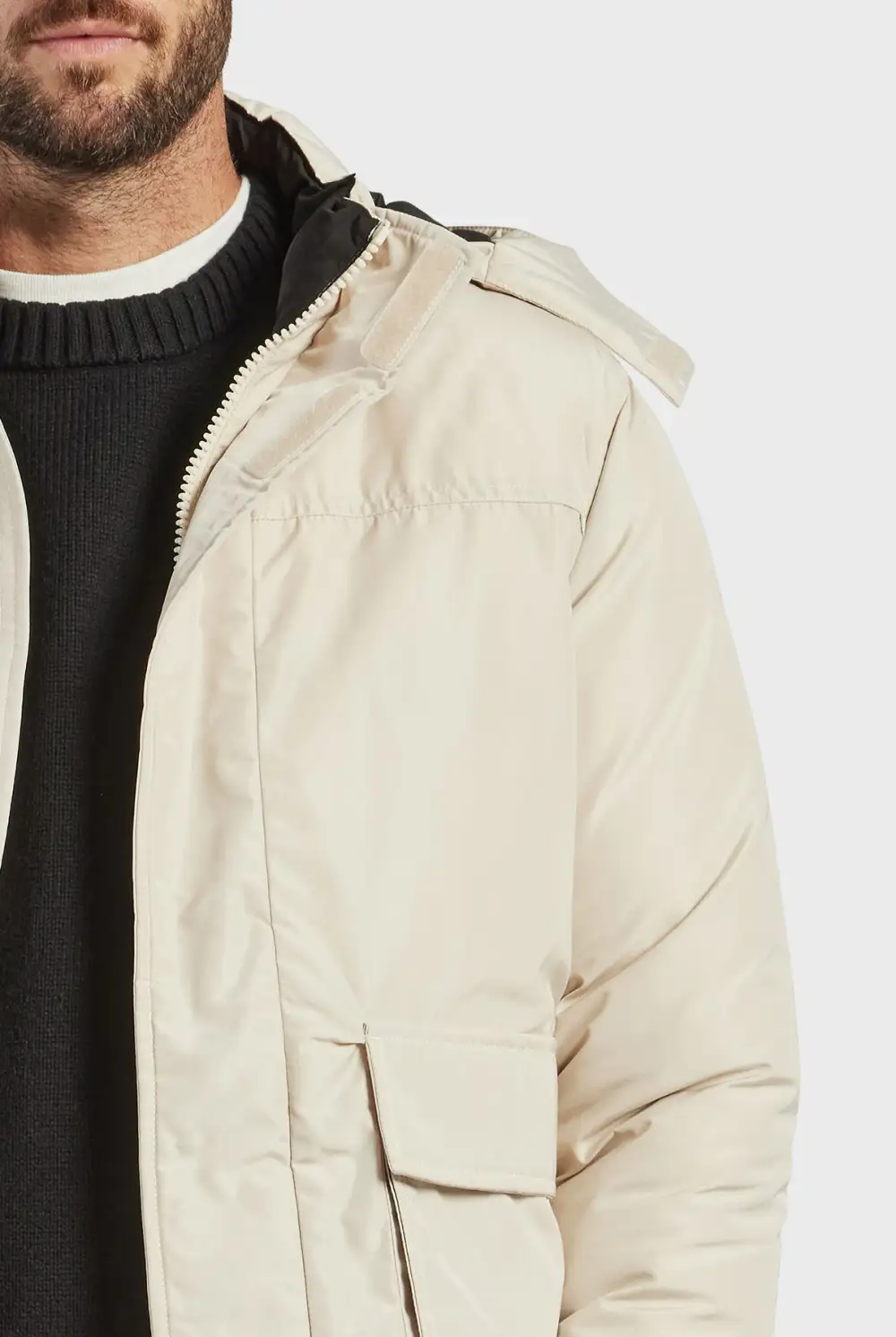 Oregon Puffer Jacket-Macadamia