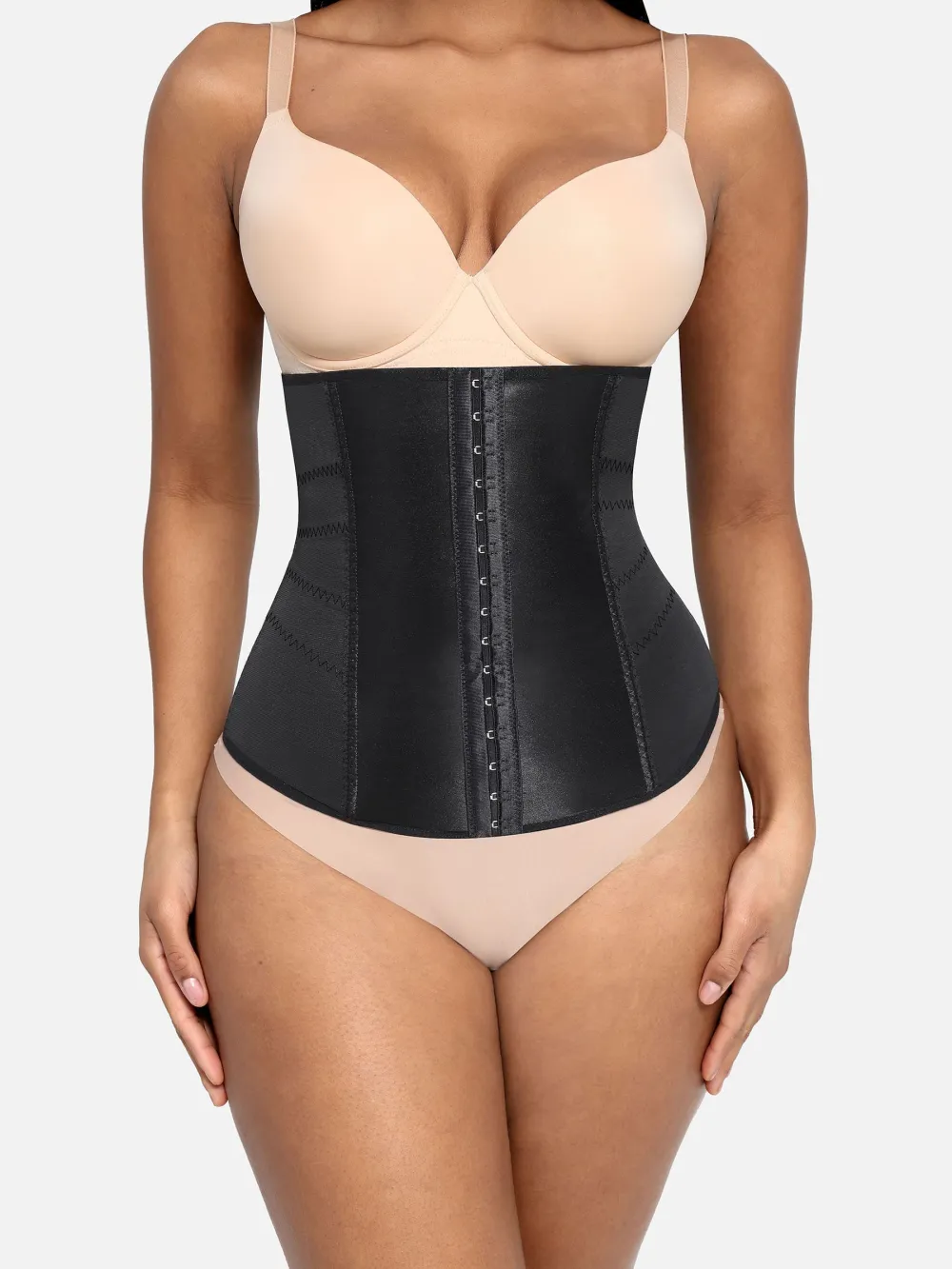 Mesh Panel Structured Waist Trainer