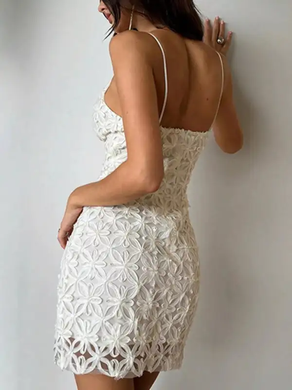 Lightweight Feel Lace Mini Dress