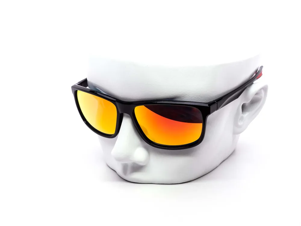 12-Pack Minimalist Sport Wraparound Burnt Mirror Sunglasses