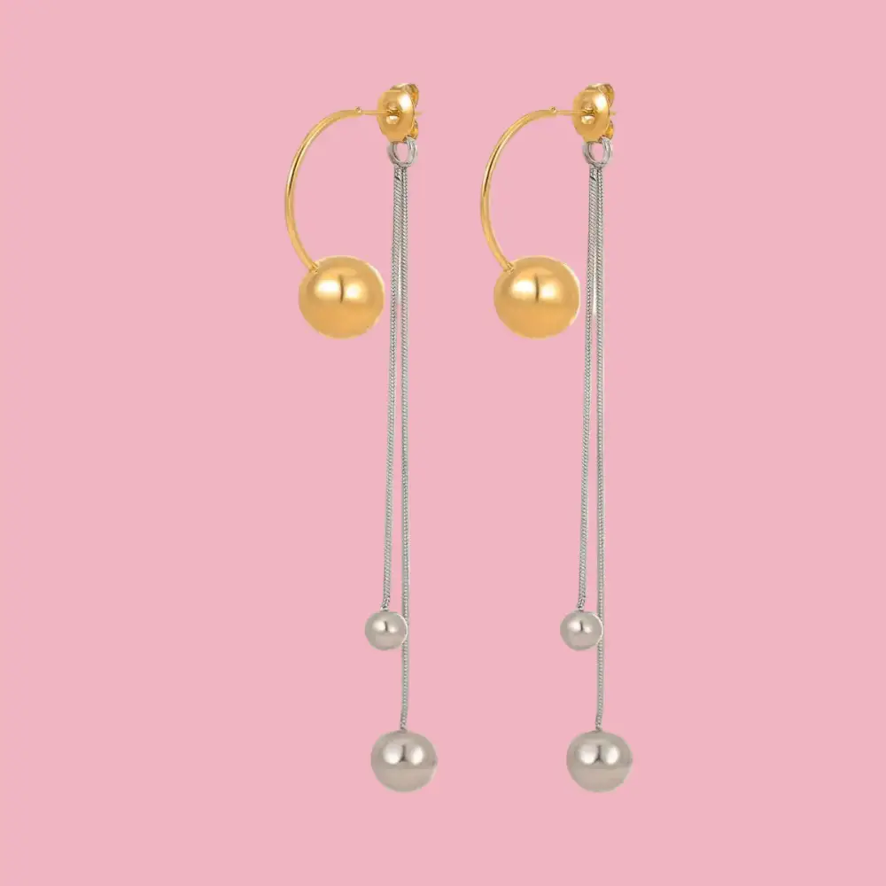 Bead Long Earrings