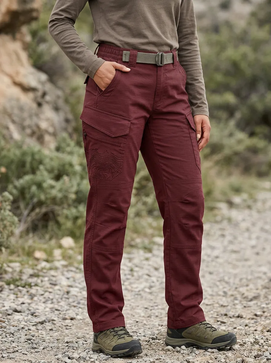 Unisex Adventure Topographic Map Tactical Work Pants