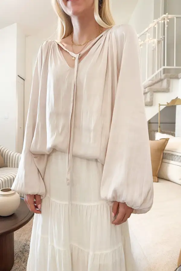 Easy Wear Soft Satin Blouse