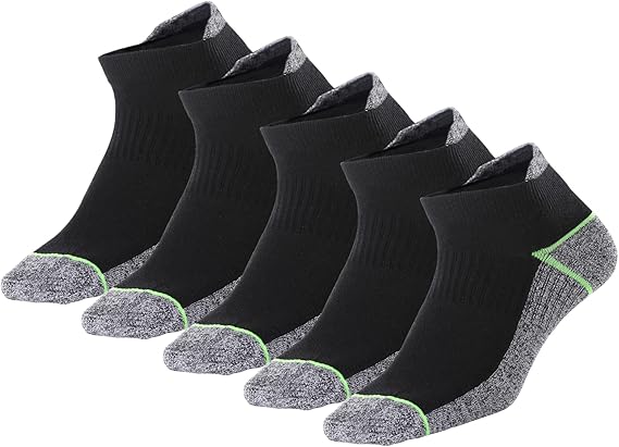 Sports running socks, moisture-wicking, odor-resistant, suitable for sweaty feet.