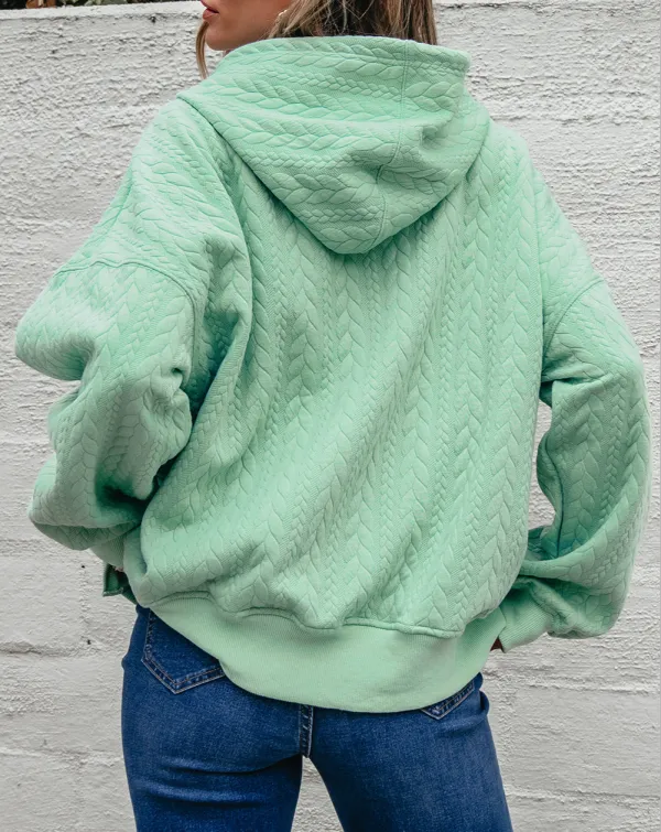 Relaxed Textured Hoodie