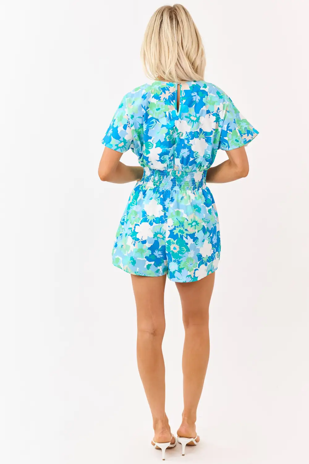 She Sky Powder Floral Print Cotton