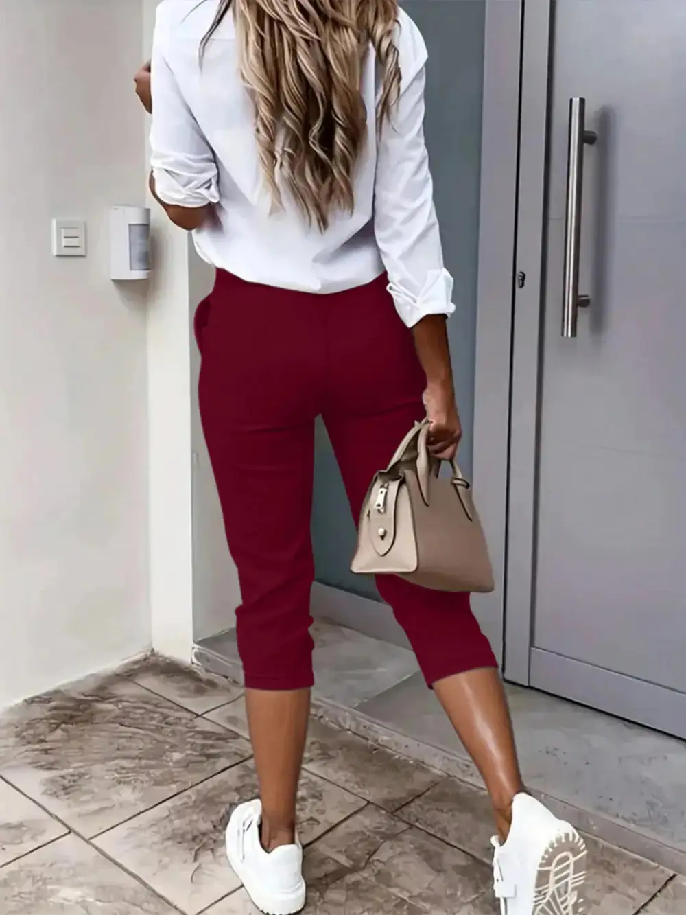 Pleated Detail Pocket Pants