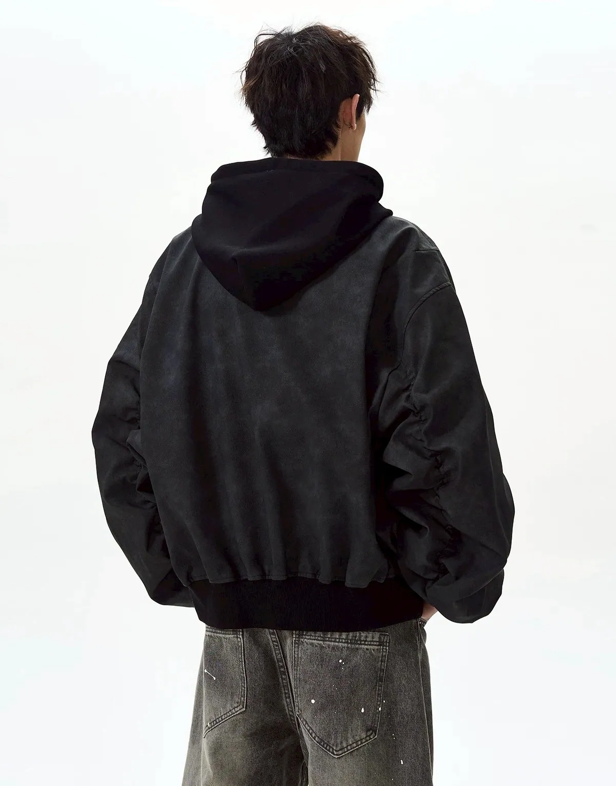 CleanFit Boxy Hooded Short Jacket