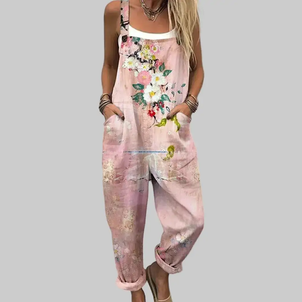 Utility Floral Relaxed Jumpsuit