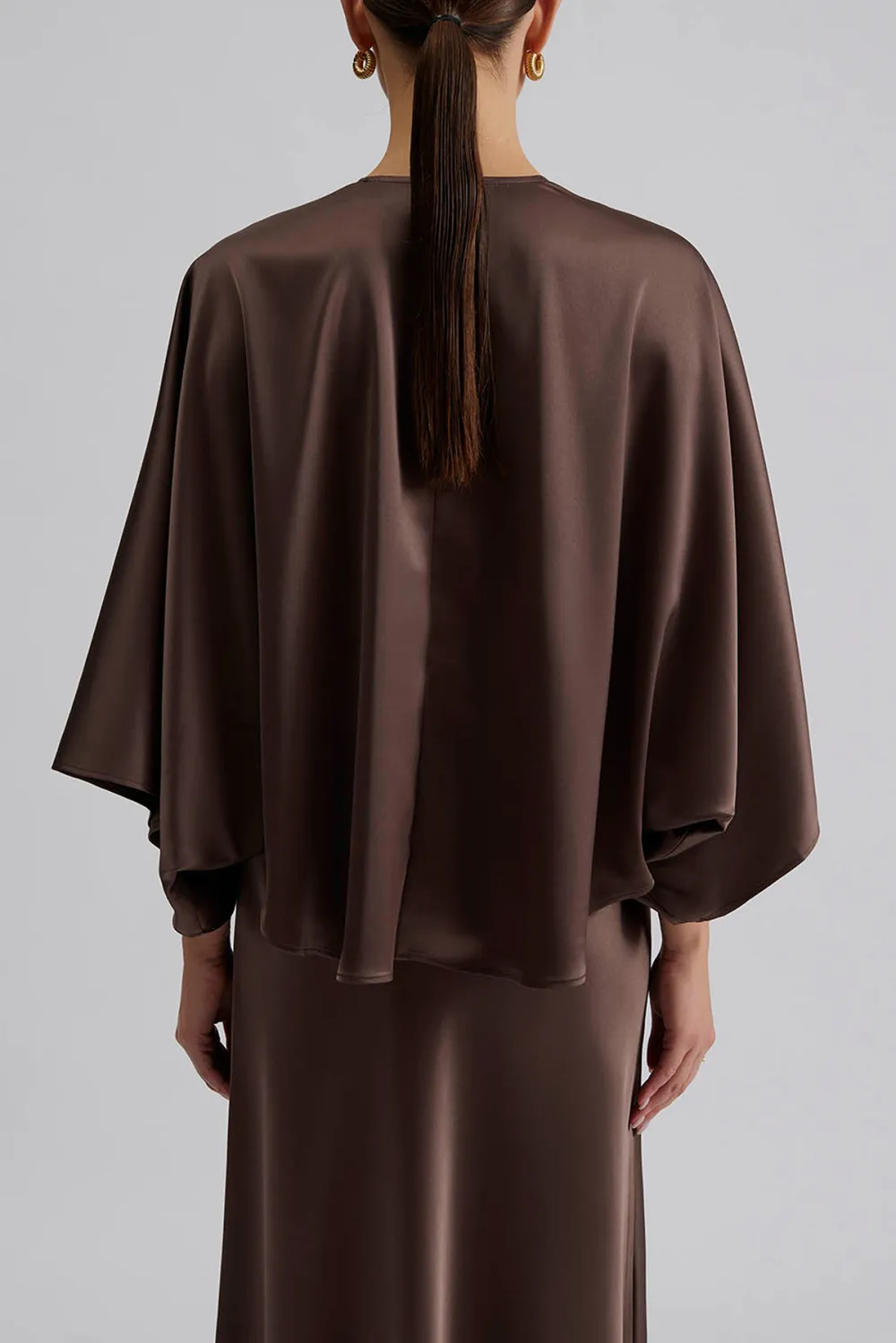 Loose Fit Cape Style Blouse