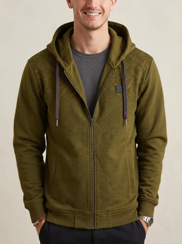 Active Geometric Zip-Up Essential Men's Sport Jacket