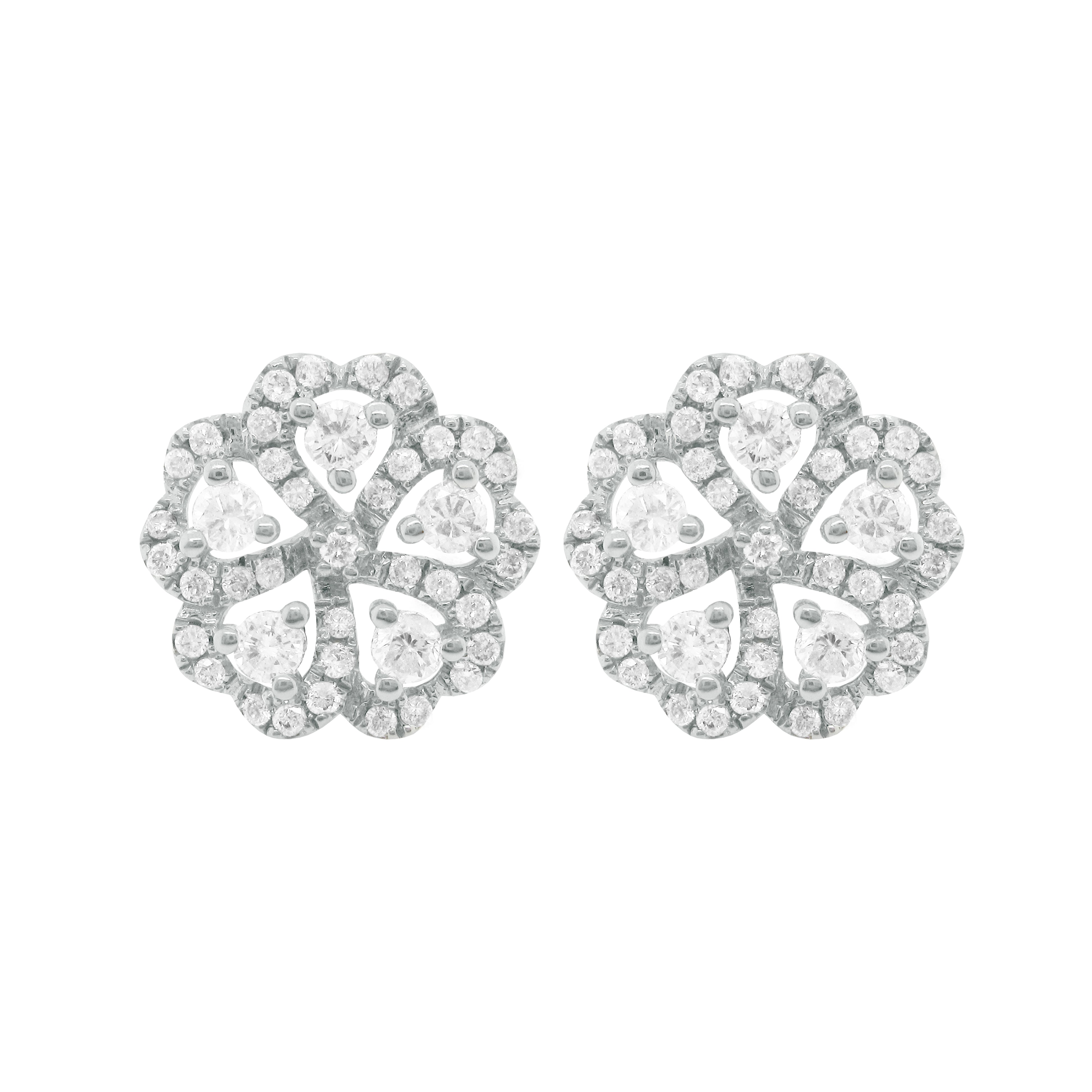 Tonal Minimal Gem Detail Earrings