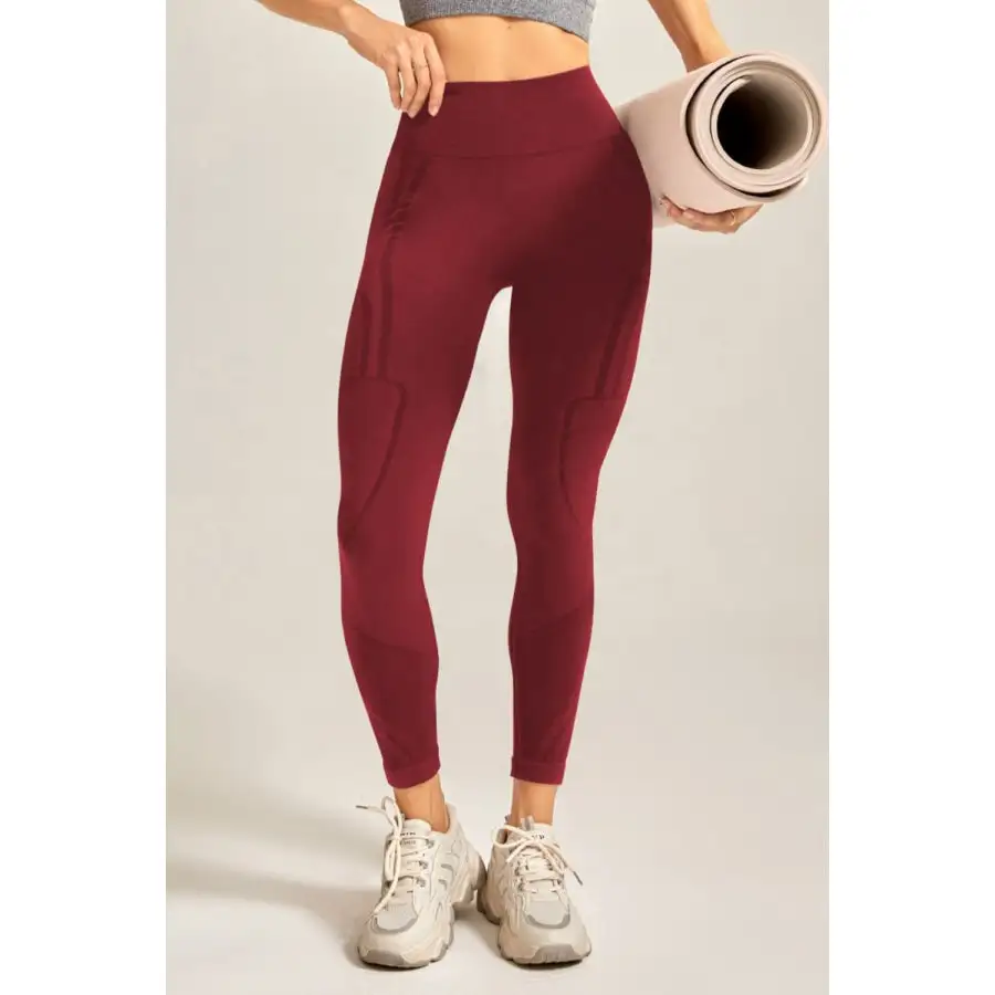 Wide Waistband Long Active Pants
