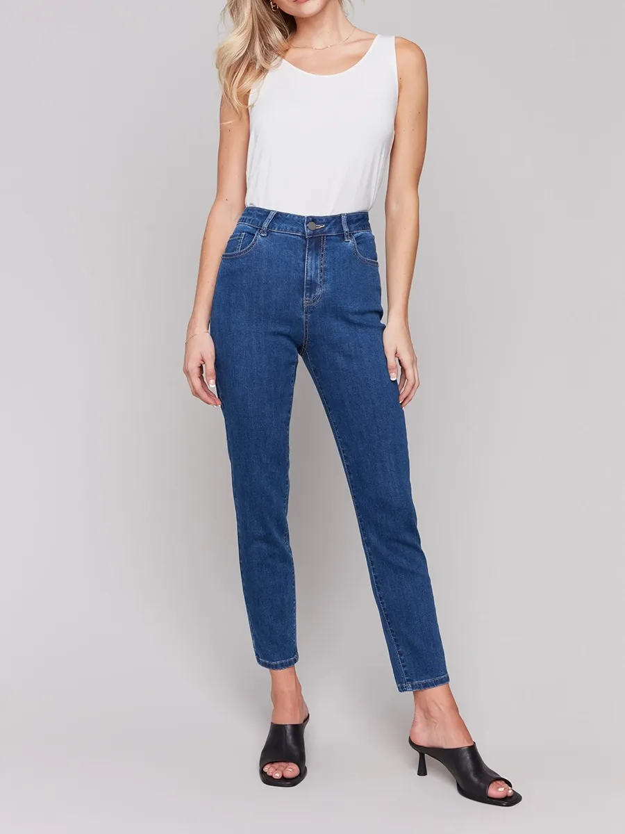 Soft Skin-Friendly Straight-Leg Slim Jeans