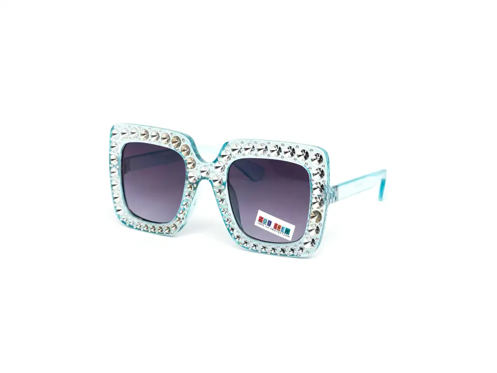 12-Pack Kids Square Rhinestone Sunglasses