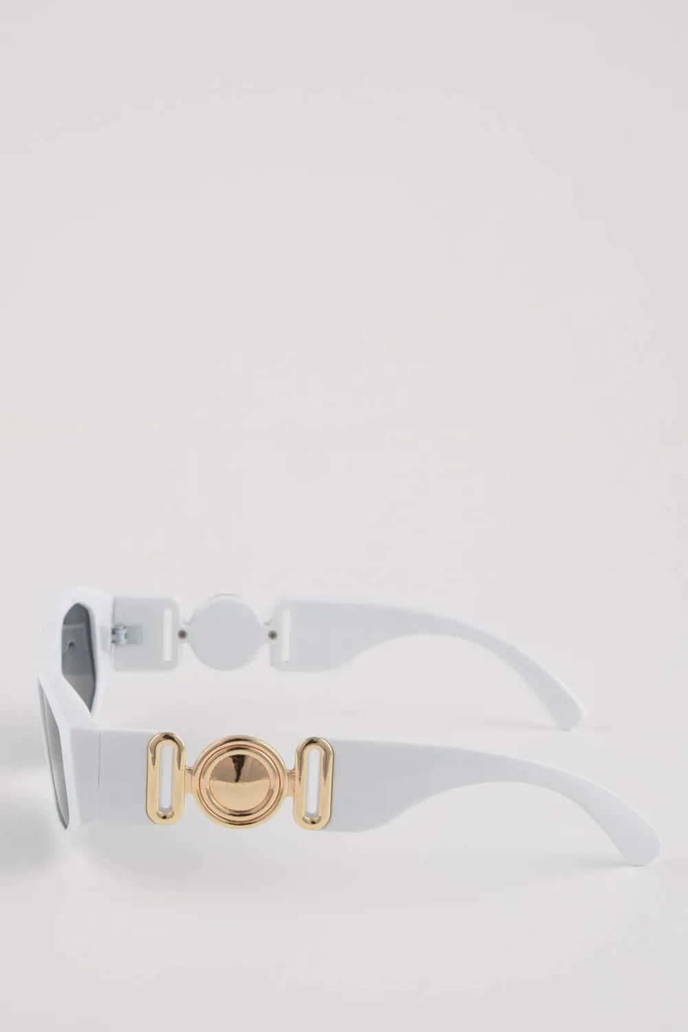 Metal And Plastic Square Sunglasses