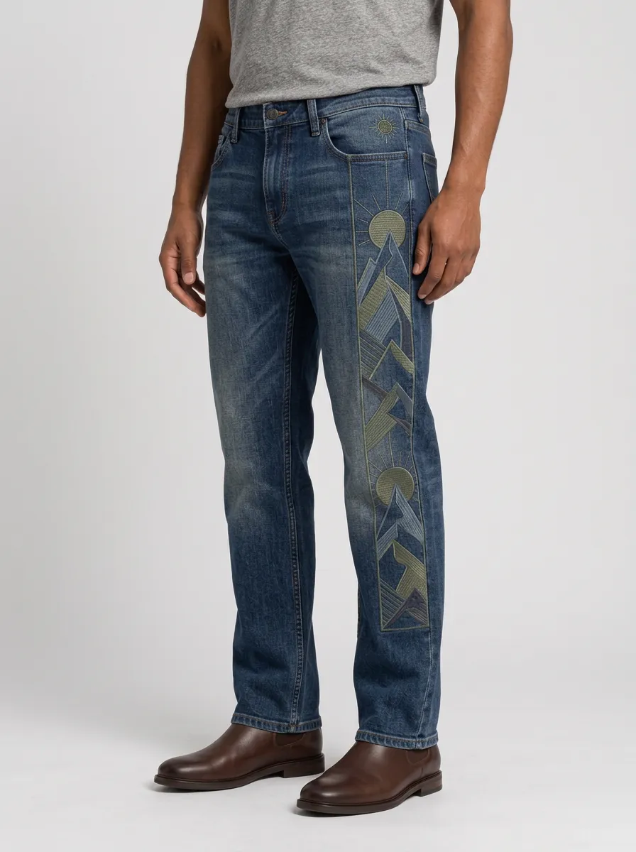 Comfort Focused Straight Fit Relaxed Fit Men's Classic Jeans