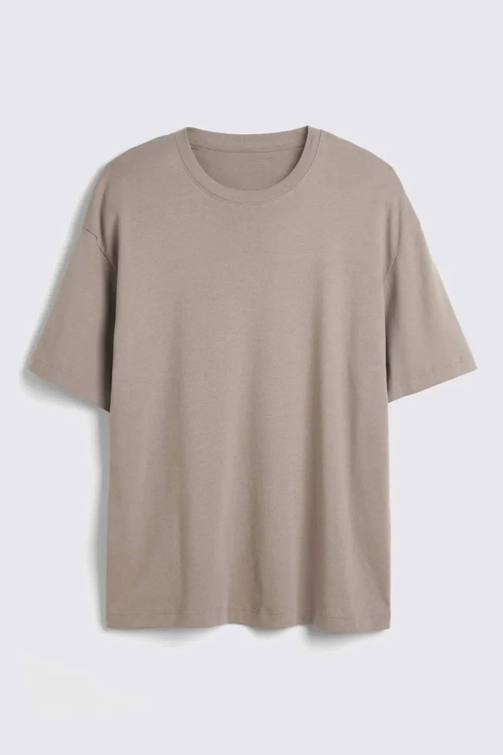 Men's Black Heavyweight Round-Neck T-Shirt