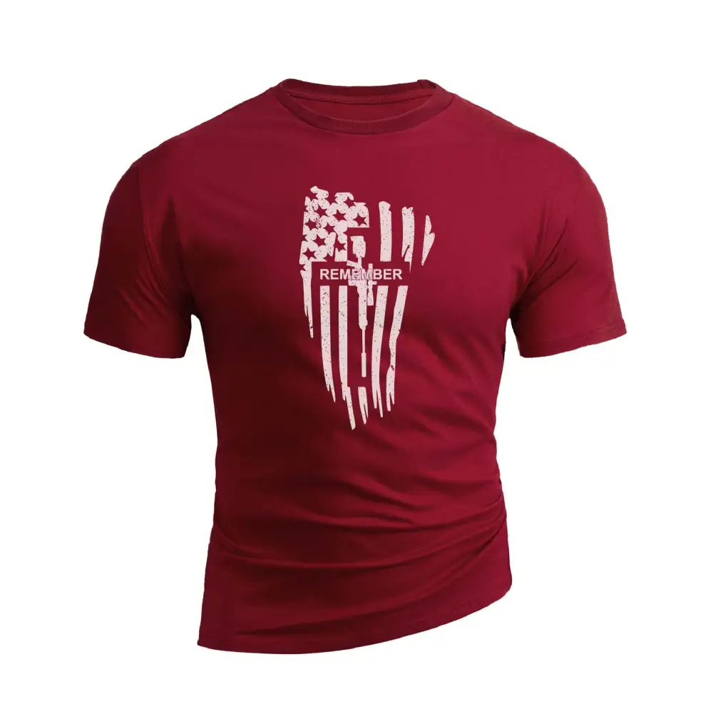 USA FLAG REMEMBER GRAPHIC TEE