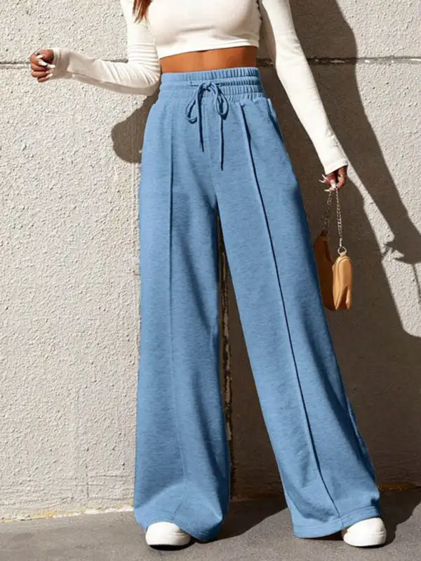 Straight Leg Loose Sweatpants Wide Outdoor