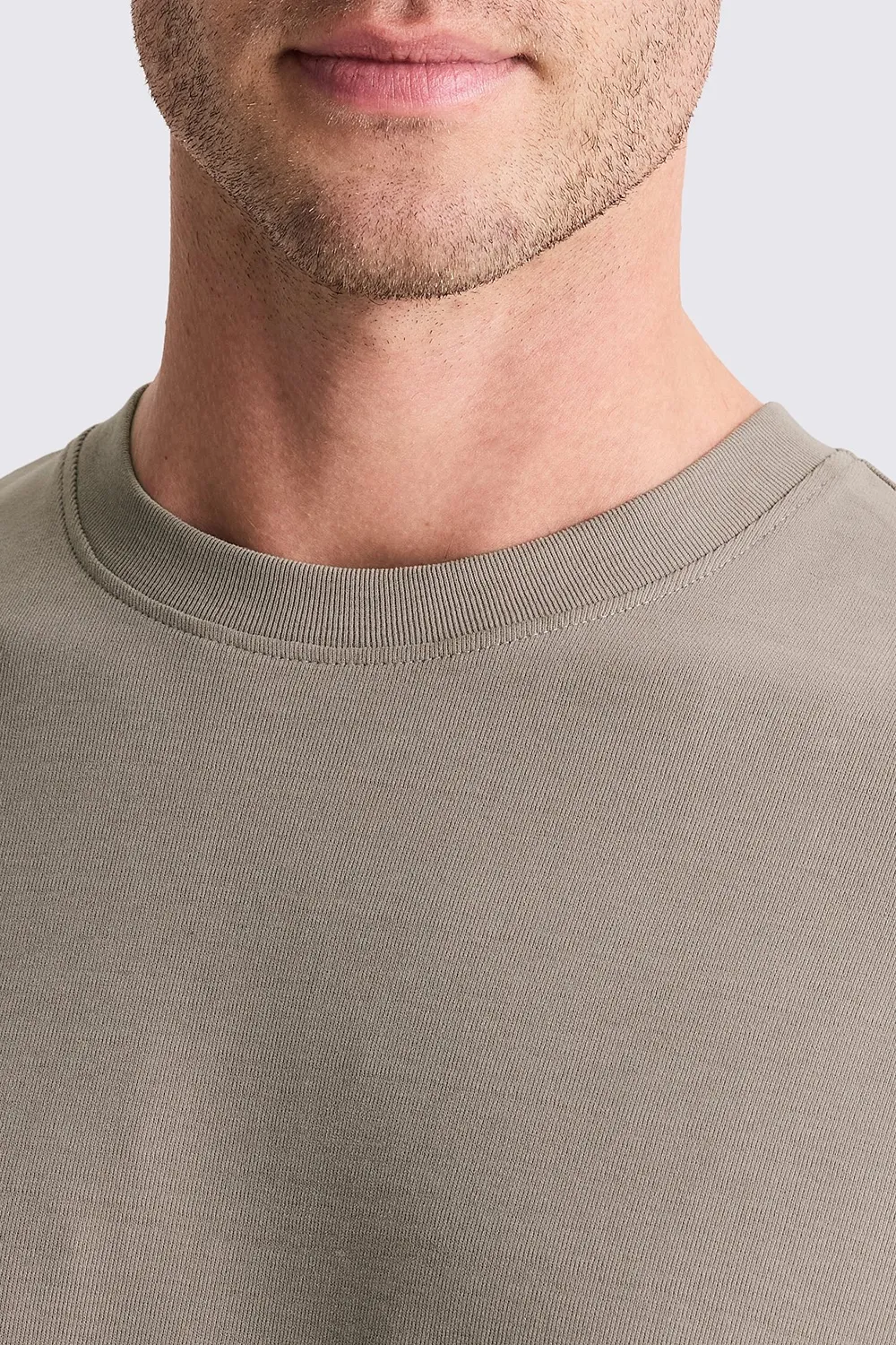 Men's Black Heavyweight Round-Neck T-Shirt
