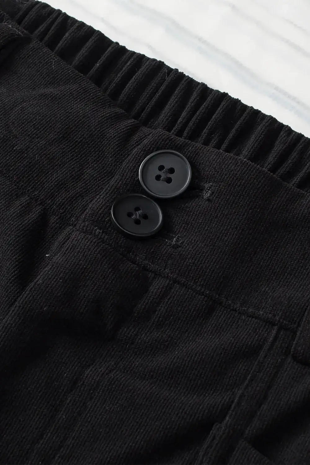 Layered High Waist Straight Leg Pants