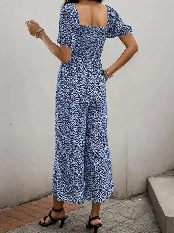 Tailored Everyday Printed Soft Jumpsuit