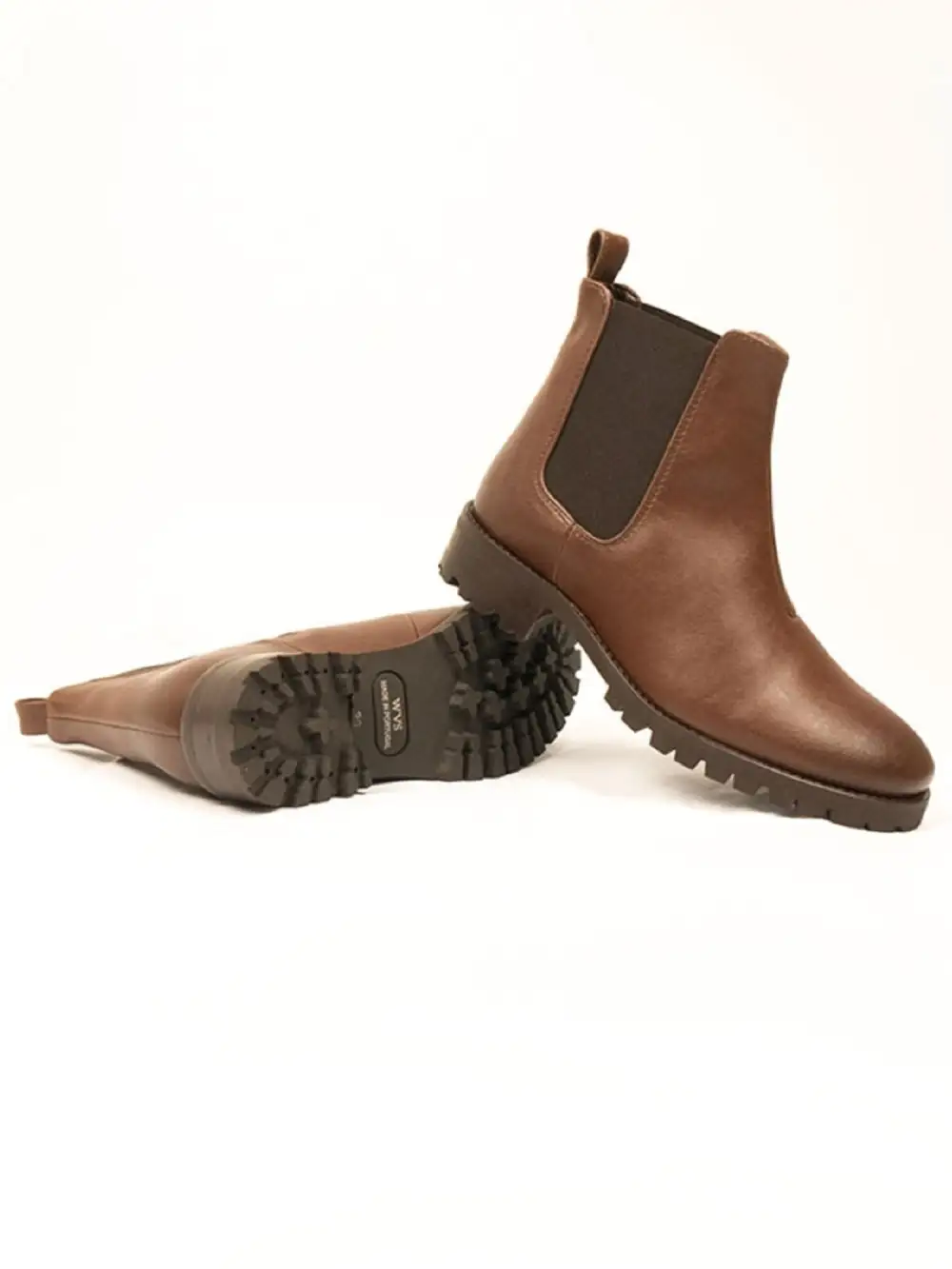 Women's Contemporary Casual Water Resistant Vegan Leather Chelsea Boots