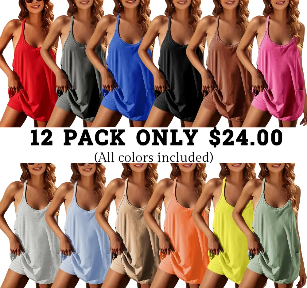 Women's Tennis Dress With Built-in Shorts
