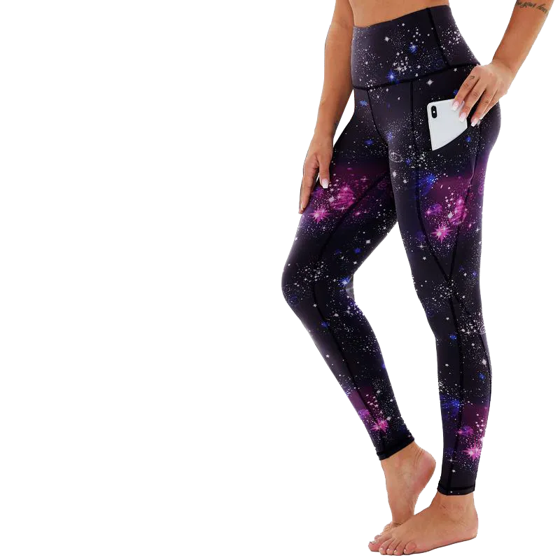 Women's High Waisted Tummy Control Leggings With Pockets – Non See-Through Stretchy Yoga Pants For Workout