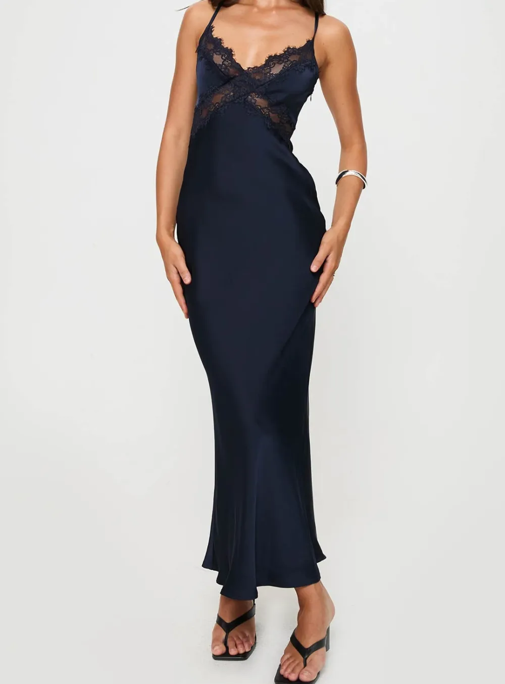 Dressy Maxi Bias Cut Maxi Dress
