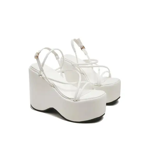 Strappy Platform Wedge Sandals