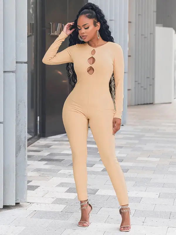 Clean Slim Fit Hip Lifting Jumpsuit