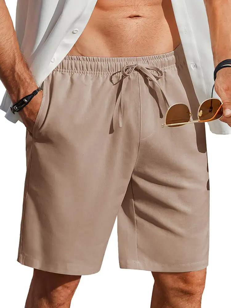 Men's Casual Linen Blend Shorts