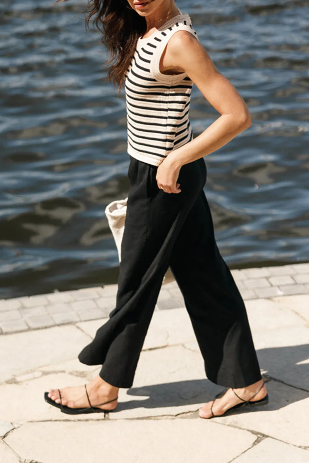 COTTON AND LINEN DAILY PANT